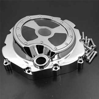 HTT- Engine Clutch Cover See Through For Kawasaki ZX14R 2006-2014/ ZZR-1400 2006-2014 Chrome Right