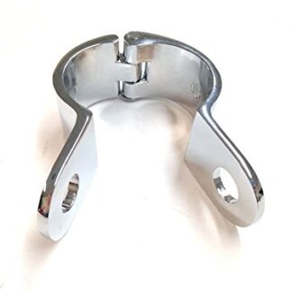 HTT GROUP Chrome 1" Engine Guard Longhorn Footpeg Clamps Replacement