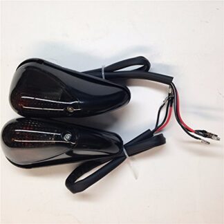 HTT GROUP Clear Lens Euro Led Flush Mount Turn Signal For Yamaha Yzf-R6S/ Kawasaki Ninja EX250 250R 1998-2009 (Rear Only) / ZZR 600 2005-2010 Black look