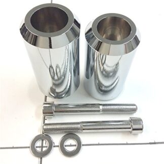 HTT GROUP Motorcycle Frame Slider Crash Protector For 2002 2003 Yamaha YZF R1 YZFR1 YZF-R1 Chromed