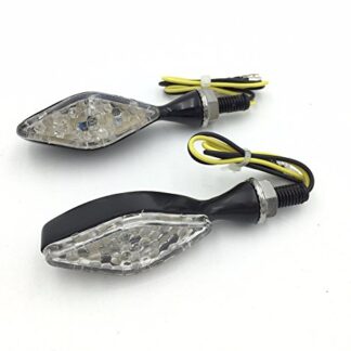 HTT Group Motorcycle Black Clear LED Turn Signals Indicators Blinkers Lights Fit suzuki yamaha