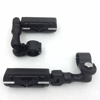 HTT Group Motorcycle Black Peg Mounting Kit Eagle Hawk Foot Peg For Bike 1-1/2 inch (1.5") Front Engine Guard Frame Tube Iron 883 XL883N Electra Glide Ultra Road King FLHR