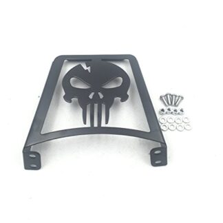 HTT Group Motorcycle Black Skull Sissy Bar Luggage Rack For Harley Davidson Sportster Xl883C XL883R Xl1200R XL1200C XL1200S Xlh883 Xlh1200 883 1200