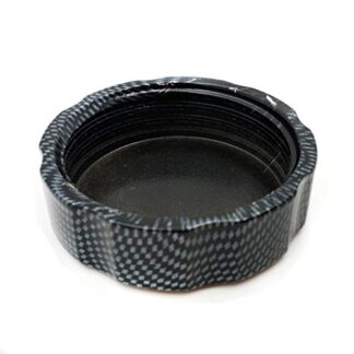 HTT Group Motorcycle Carbon Brake Fluid Reservoir Cap Cover "Ninja" Engraved For Kawasaki Ninja ZX6R 1998-2014/ZX7R 1991-2003/ZX9R 1998-2003/ZX10R 2004-2014/ZX14R 2006-2014