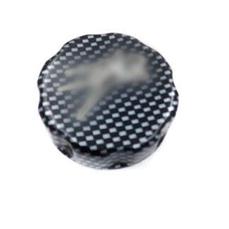 HTT Group Motorcycle Carbon Fiber Brake Fluid Reservoir Cap Logo Engraved For 1999-2012 Suzuki Hayabusa GSXR 1300