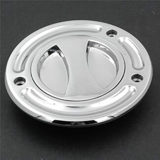 HTT Group Motorcycle Chrome Keyless Gas Cap Twist Off Fuel Tank Cap For Kawasaki ZX-14R/ ZZR1200 /ZRX1200R /Z1000 /ZX-10R /ZX-9R /ZX-6RR /ZX-6R