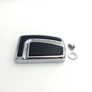 HTT Group Motorcycle Chrome Large Airflow Groove Brake Pedal Pad For Harley Davidson 12-later FLD 86-later FL Softail 80-later Touring 08-later Trike Road King Street Glide