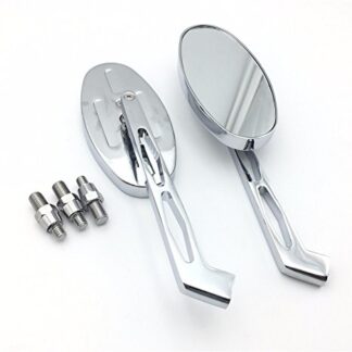 HTT Group Motorcycle Chrome Running Light Mirror for Kawasaki Ninja All year model OVAL Shape Suzuki GSXR600 750 1000 1100 Hayabusa