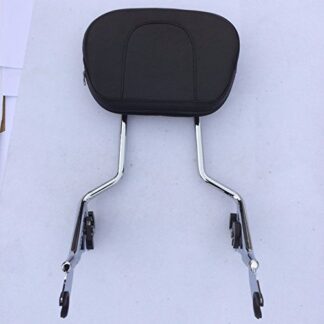 HTT Group Motorcycle Detachable Chrome Backrest Sissy Bar with pad For All Year Harley Davidson Touring FLHX- Street Glide (NEED DOCKING FOR INSTALL SOLD SEPARATELY)