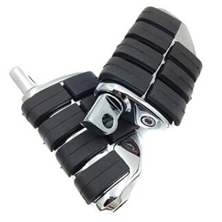 HTT Motorcycle 8028 ISO Dually Foot pegs For Yamaha Suzuki Kawasaki Chromed