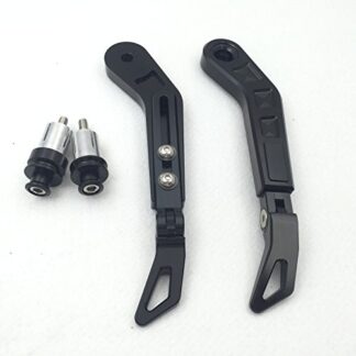 HTT Motorcycle Adjustable Length Angle Black CNC 7/8" (22mm) Protector Proguard Pro Brake Clutch Levers Protect Guard For Suzuki GSX GSXR Hayabusa RM DR Kawasaki Ninja ZX ZZR KTM SXR