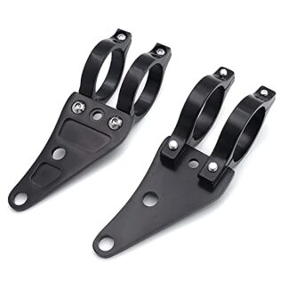 HTT Motorcycle Black 41mm Turn Signal Clamps Headlight Mount Bracket Fork Ear Chopper Cafe Racer Black for Universal CBR Kawasaki Suzuki Harley Davidson