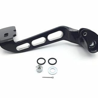 HTT Motorcycle Black Billet Rear Brake Lever Brake Pedal Foot Lever Three-Hollow-Out Fit 2014-later Touring Trike (Street Glide/ CVO /Tri)