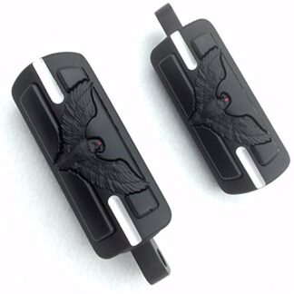 HTT Motorcycle Black Eagle Hawk Footrest Foot Pegs for 1984-2014 Harley Davidson