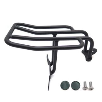HTT Motorcycle Black Steel Rear Fender Rack Plated Luggage Shelf For For H-D Sportster 1100 1000 Roadster 1200 Roadster Nightster 883 Iron SuperLow