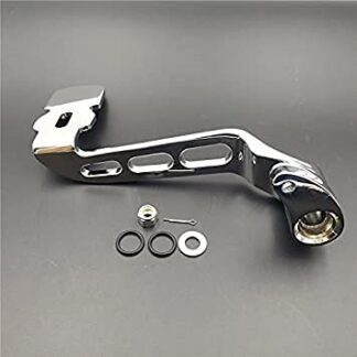 HTT Motorcycle Chrome Airflow Rear Brake Lever Brake Pedal Foot Lever Fit 2014-later Touring Trike (Road King/ Street Glide)