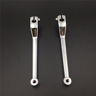 HTT Motorcycle Chromed 2 PCs Billet Aluminum Heel/Toe Shift Lever Gear Shift Foot Lever For Harley FL Softail Touring Trike FLST FLT FLHT Road King Street Glide CVO