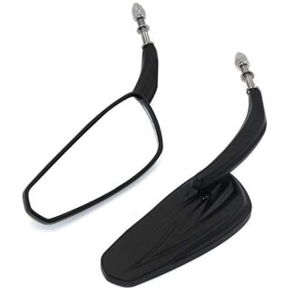 HTT Motorcycle Custom Black Lighting Engraved Back Grooved Stem For Fits 1982-Later Harley Davidson Models (excepte VRSCF,and XL1200X mounted below the handlebars)