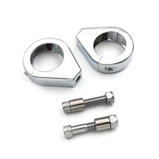 HTT- Motorcycle Fork Clamp Turn Signal Clamps for Harley Softail Mount Bracket 39mm Fork Chrome