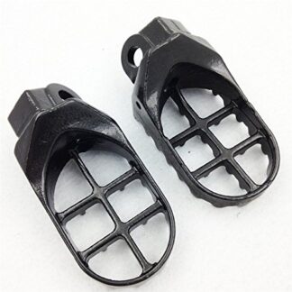 HTT Motorcycle Gunmetal Black Foot Pegs For Suzuki RM125 250 RMX250 DR-Z Kawasaki KLX400R KX500