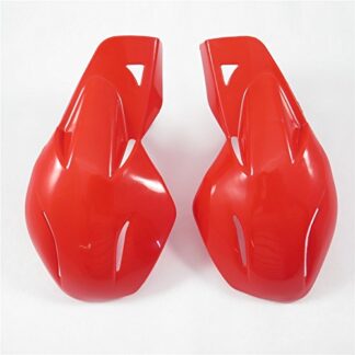 HTT Motorcycle Red 7/8" 22mm Hard Plastic Reinforced Hand Guards For Indy Yamaha Suzuki KTM ATV