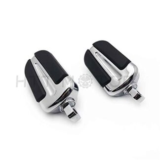HTT- Style 103- Chrome Foot Pegs For 1984-2017 Harley Wide Glide/ Fat Boy/ Switchback/ Road King FLHR/ V Rod Muscle VRSCF