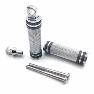 HTT- Style 216-096- Chrome Motorcycle Footpeg Foot Pegs Footrest For 1984-2017 All Harley-Davidson (Fat Boy/ Super Low/ Seventy-Two)
