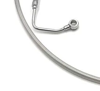 HTTMT +10" Upper Front Brake Line Kit For 2009-2013 Touring With ABS 12" Monkey Handlebars [P/N:HBA004-I] Chrome