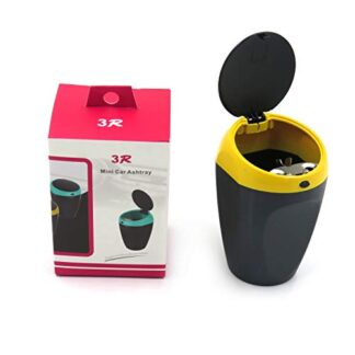 HTTMT 3R2113- Cigarette Auto Car Bucket Self Extinguishing Ashtray Home Butt Yellow Cup Holder
