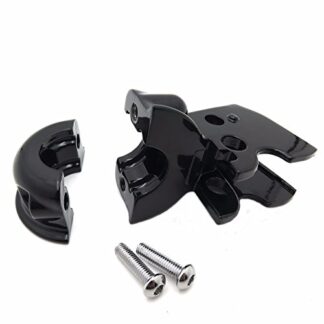 HTTMT 436- Black Clutch Lever Mount Bracket Compatible with Harley 2008-later Dyna (except FXDF, FXDLS, and '14-later FXDL) 2008-2014 Softail