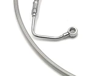 HTTMT +8" Upper Front Brake Line Kit For 2009-2013 Touring With ABS 10" Monkey Handlebars [P/N:HBA004] Chrome