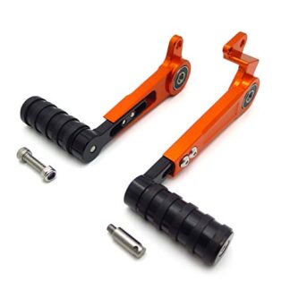 HTTMT- Adjustable CNC Foot Brake Lever Gear Shift Lever Pedal Compatible with Duke 390 250 17-20 [P/N: GZSP-K3-002]