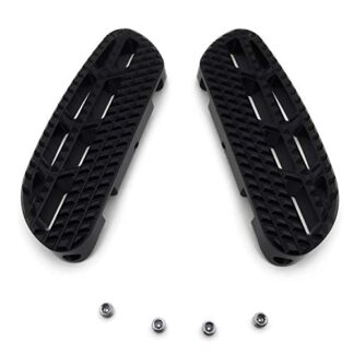 HTTMT- Black Dominator Passenger Footboard Knob Deep Cutting Compatible with 93-19 Harley Touring Trike [P/N: MT216-122C]