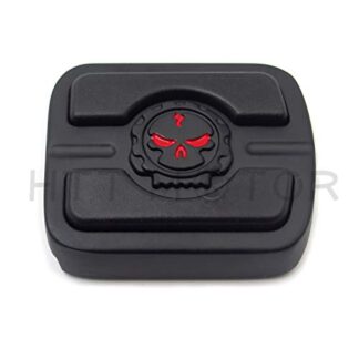 HTTMT- Black New Skull Small Brake Pedal Pad Fit '15-later XG/ '93-later Dyna/ '84-later FX Softail (except FXSTDSE) models equipped with forward controls