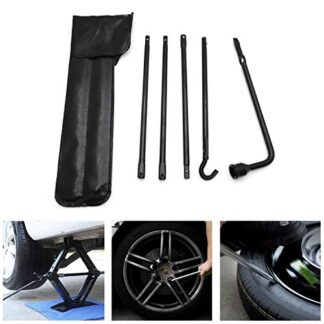 HTTMT- Brand New Spare Tire Lug Wrench Kit Compatible with Ram 1500 2002-2015 Pickup Repair Change Tool kit [P/N: ET-CAR-TIRE001-BK]