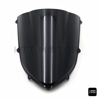 HTTMT CFP-1038-3- SMOKE BLACK DOUBLE BUBBLE WINDSCREEN WINDSHIELD Compatible with 2004-2005 KAWASAKI ZX10R