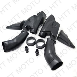 HTTMT CFP-1180-8- Black Ram Air Intake Duct Tube Compatible with 2003-2004 CBR600RR 600 RR