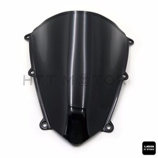 HTTMT CFP-1187-3- Smoke 1 PC Double Bubble Windshield Windscreen Compatible with 2007-2011 CBR 600RR F5