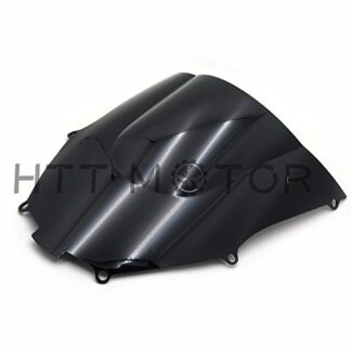 HTTMT CFP-1188-3- Double Bubble Windscreen Windshield fo Compatible with Kawasaki Ninja ZX9R 2000-2005 Black