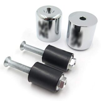 HTTMT- Chrome Hand Bar End For Suzuki GSXR600 92-14/GSXR750 96-14/GSXR1000 01-14 Rubber