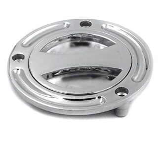 HTTMT- Chrome Keyless Gas Cap Twist Off Fuel Tank Cap For Yamaha YZF R6 (All Years)