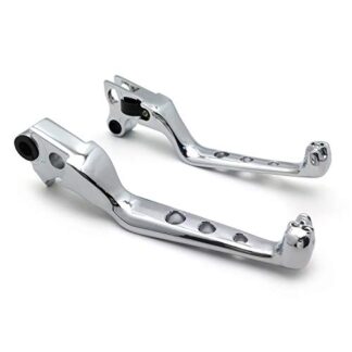 HTTMT- Chrome Skull Hand Brake Lever Clutch Lever For Harley 96-03 XL / 96-14 Softail [P/N: USMT241-020B-CD]