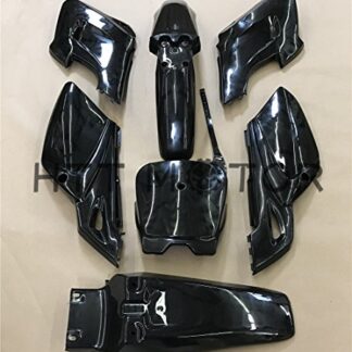 HTTMT DFY- 7 PCs Black Plastic Fairing Body Cover Kits Compatible with Baja Dirt Runner 125
