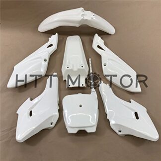 HTTMT DFY- 7 PCs White Plastic Fairing Body Cover Kits Compatible with Baja Dirt Runner 125