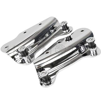 HTTMT DH001- Chrome 4 Point Docking Hardware Kit Compatible with Harley Davidson Touring Models 2009-2013