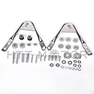 HTTMT DH003- Detachable Two-Up Luggage Rack Docking Hardware Kit Compatible with 97-08 Harley Touring