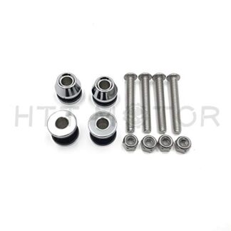 HTTMT DH010- Compatible with HardDrive Sissy Bar Docking Hardware Kit (Chrome) 1994-2003 Harley Sportster XL