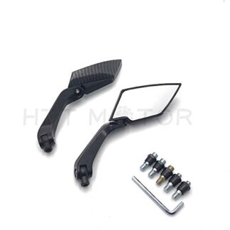 HTTMT- Diamond Blade Rearview Mirrors 8mm 10mm Fit All Motorcycle Honda Harley Kawasaki