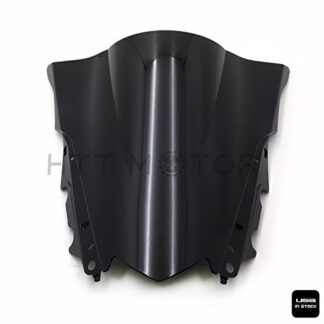 HTTMT- Double Bubble Windscreen Windshield ABS for Yamaha YZF R3 R25 2015-2016 Black