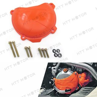 HTTMT EC-001- ABS Clutch Cover Guard Compatible with 250 350 SX-F XC-F EXC-F/6 DAYS XCF-W 2014-2016/ FREERIDE 350 2013-2016/ EXC-F 2012-2016/